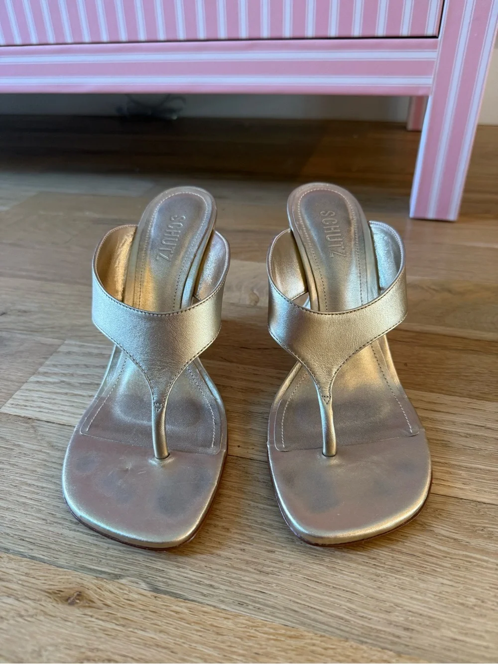 SCHUTZ sleek metallic